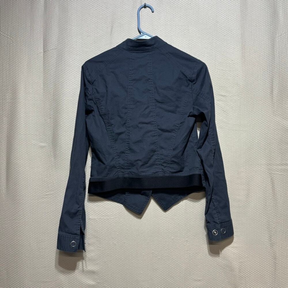 CAbi Women's Gray Twilight Asymmetrical Moto Zip Jacket #3023 Size Small - Picture 10 of 10